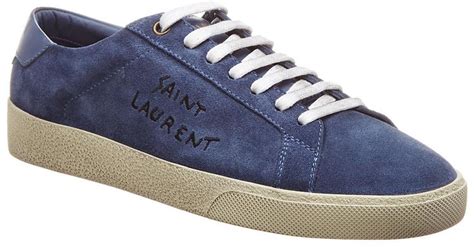 ysl shoes mens sneakers|saint laurent suede sneakers.